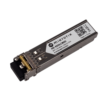 Оптический модуль MikroTik HS-55DLC80D SFP, 1G/2.5G, 80 км, 1550 нм