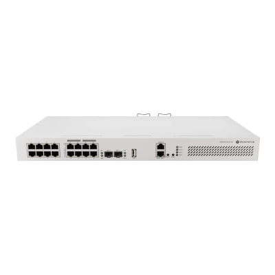 Настольный коммутатор Mikrotik CRS418-8P-8G-2S+RM