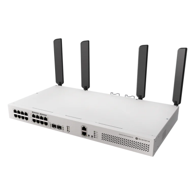 Настольный коммутатор Mikrotik CRS418-8P-8G-2S+5axQ2axQ-RM